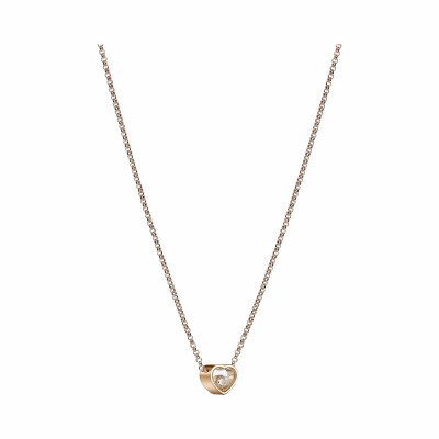 Chopard My Happy Hearts necklace, rose gold and diamond