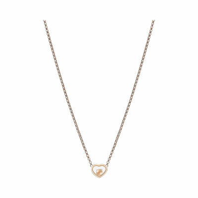 Chopard My Happy Hearts necklace, rose gold and diamond