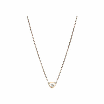 Chopard My Happy Hearts necklace, rose gold and diamond