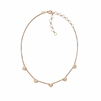 Chopard My Happy Hearts necklace, rose gold and diamonds