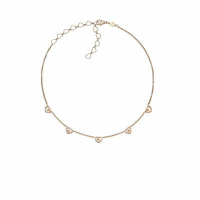 Collier Chopard My Happy Hearts en or rose et diamants