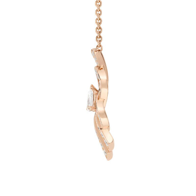 Collier FRED Chance Infinie, moyen modèle, en or rose et diamants