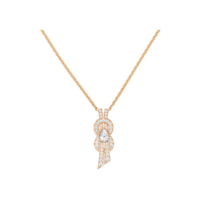 Collier FRED Chance Infinie, moyen modèle, en or rose et diamants