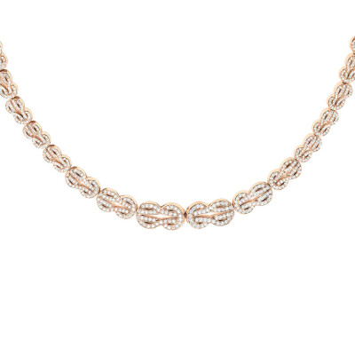 Collier FRED Chance Infinie Crazy 8 en or rose et diamants