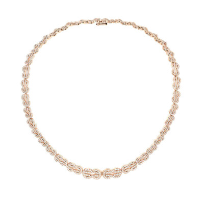 Collier FRED Chance Infinie Crazy 8 en or rose et diamants
