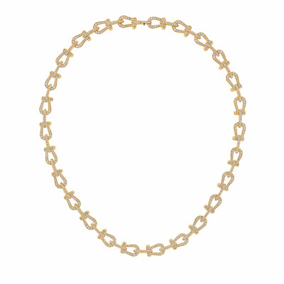 Collier FRED Force 10 MM en or jaune et diamants