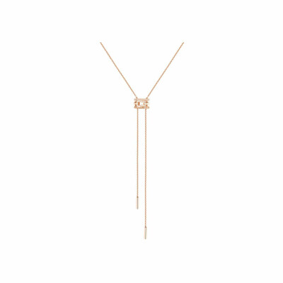 Collier FRED Force 10 Rise en or rose et diamants