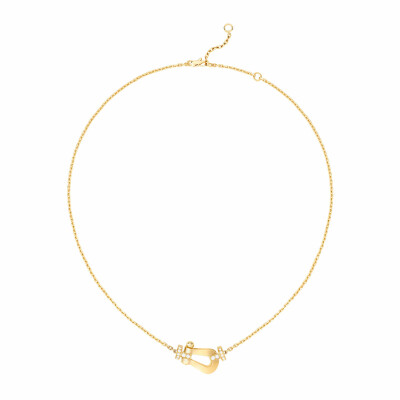 Collier FRED Force 10 Grand Modèle en or jaune et diamants 42cm