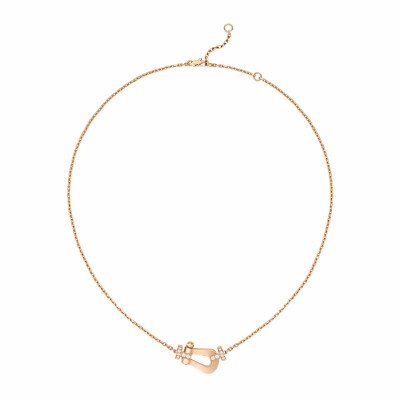 Collier FRED Force 10 Grand Modèle en or rose et diamants (42cm)