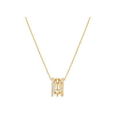 Collier FRED Force 10 Rise en or jaune et diamants
