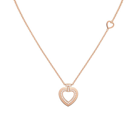 FRED "Love" Pretty Woman Sunlight Message necklace, rose gold and diamonds