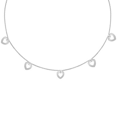 Collier FRED Pretty Woman Multihearts en or blanc et diamants