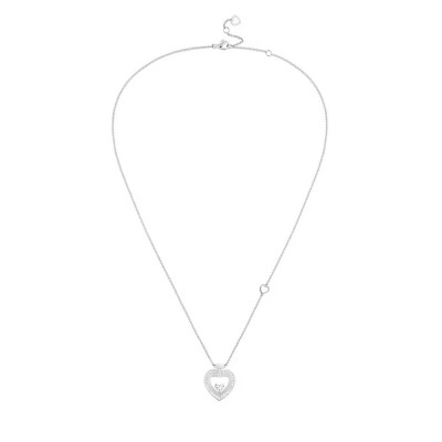 Collier FRED Pretty Woman MM en or blanc et pavé de diamants