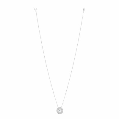 Collier La Brune & La Blonde "Mini Lune" en or blanc et diamants