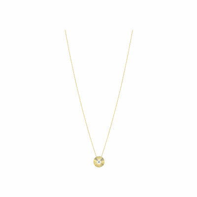 Collier La Brune & La Blonde "Mini Lune" en or jaune et diamants