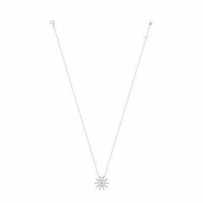 Collier La Brune & La Blonde "Plein Soleil" en or blanc et diamants