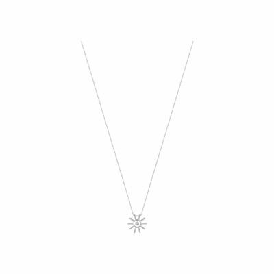 Collier La Brune & La Blonde "Plein Soleil" en or blanc et diamants