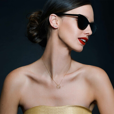Collier La Brune & La Blonde "Plein Soleil" en or jaune et diamants