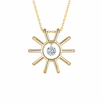 Collier La Brune & La Blonde "Plein Soleil" en or jaune et diamants