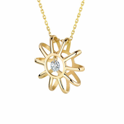 Collier La Brune & La Blonde "Plein Soleil" en or jaune et diamants