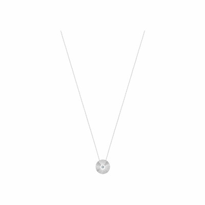 Collier La Brune & La Blonde "Pleine Lune" en or blanc et diamants
