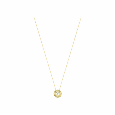 Collier La Brune & La Blonde "Pleine Lune" en or jaune et diamants