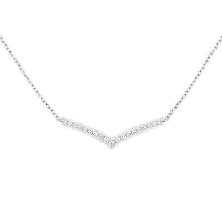 Pendentif Chaumet Joséphine Aigrette en or blanc et diamants