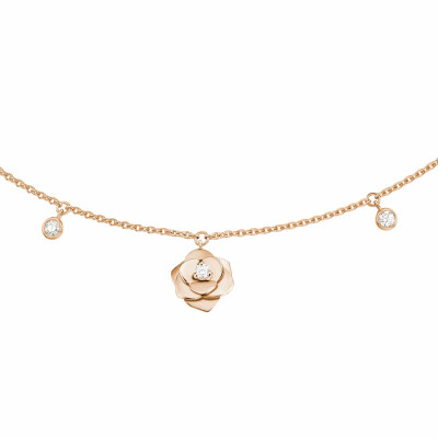 Collier Piaget Rose en or rose et diamants