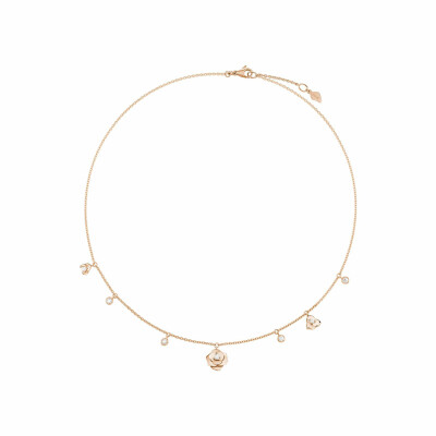 Collier Piaget Rose en or rose et diamants
