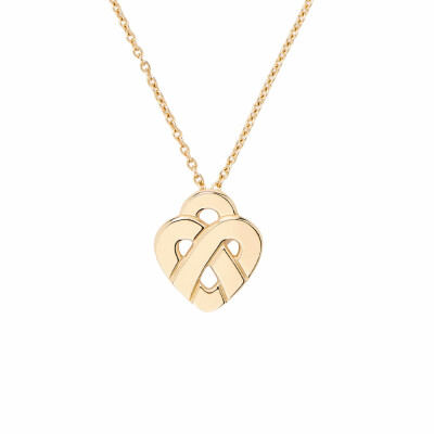 Collier Poiray Coeur Entrelacé Mini en or jaune