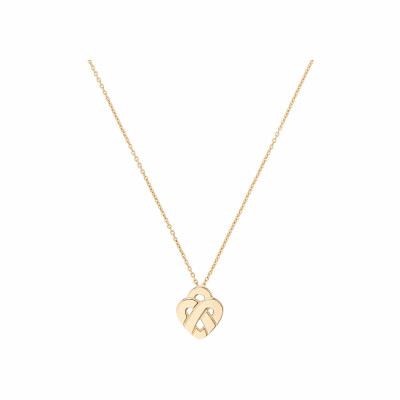 Collier Poiray Coeur Entrelacé Mini en or jaune