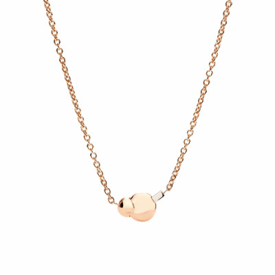 Collier Pomellato Sabbia en or rose, diamants et diamants bruns