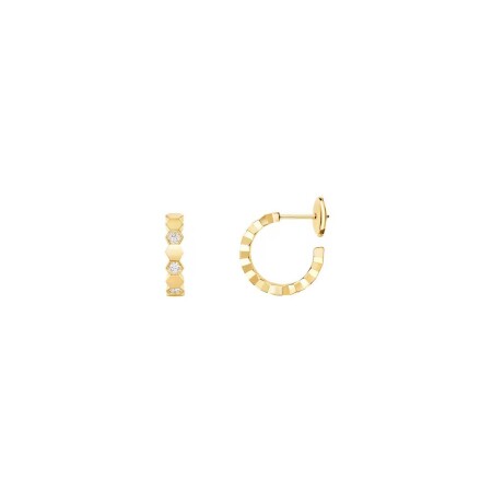 Chaumet Bee My Love hoop earrings, yellow gold and diamonds