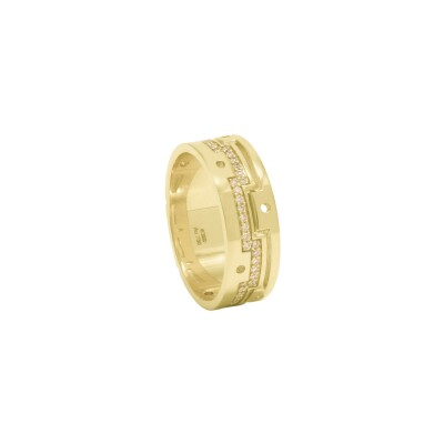 Bague Gismondi 1754 Dedalo en or jaune et diamants