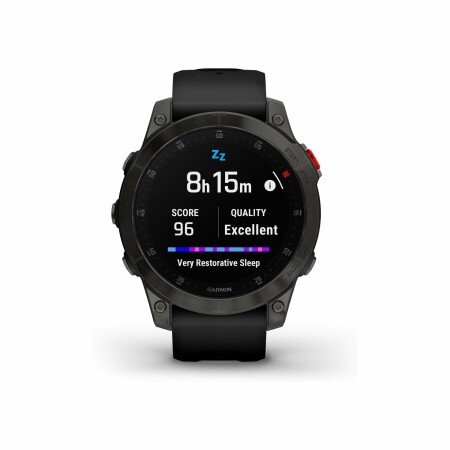 Montre Garmin Epix Génération 2 Sapphire, titane, Black DLC avec bracelet noir