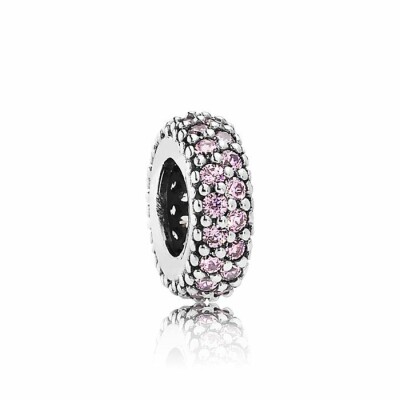 Charm espaceur Pandora Rose Pavée en argent et oxyde de zirconium