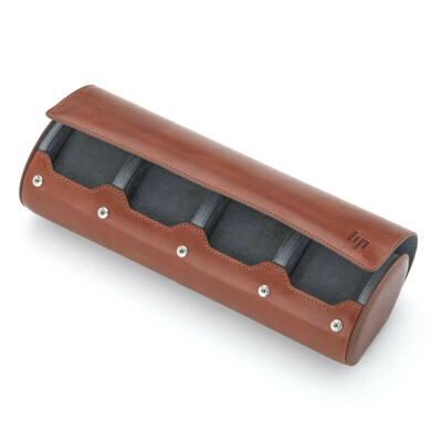 Étui de voyage Lip pour 4 montres en cuir tannage végétal