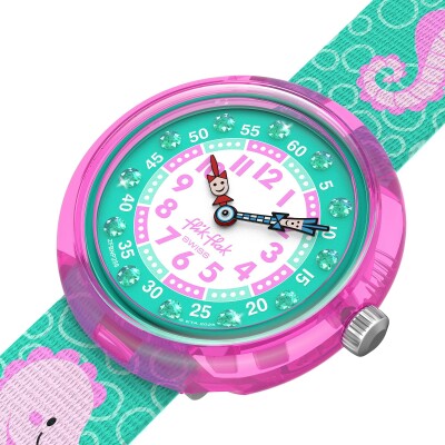 Montre Flik Flak Island Greetings Bubbly Seahorse