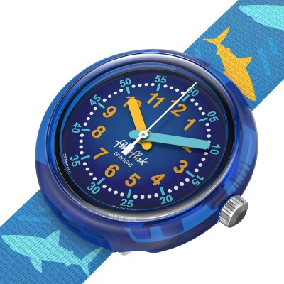 Montre Flik Flak Island Greetings Shark Gang