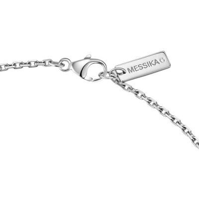 Messika Modernist tie necklace in white gold and diamonds 0.10ct