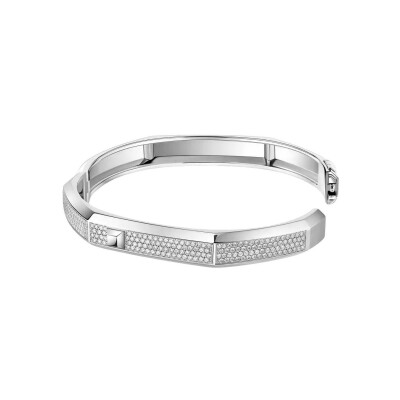 Bracelet Messika Moderniste pavé en or blanc et diamants 1.25ct