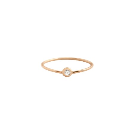 Bague Gigi Clozeau Dot en or rose et diamant, taille 54