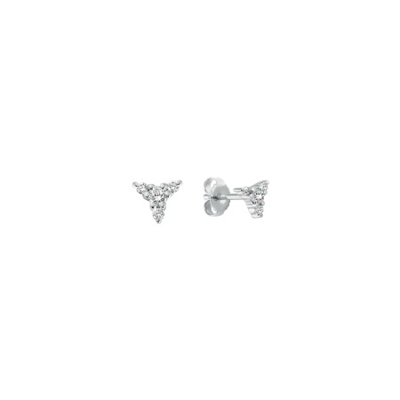 Boucles d'oreilles Gigi Clozeau Kosmos en or blanc et diamants