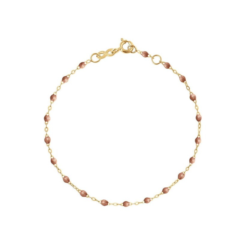 Bracelet Gigi Clozeau Classique en or jaune et résine cuivre, 15cm