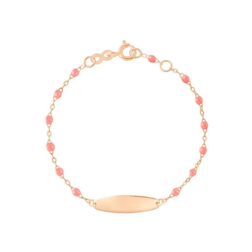 Gigi Clozeau Little Gigi bracelet, rose gold, fushia resin, size 13cm