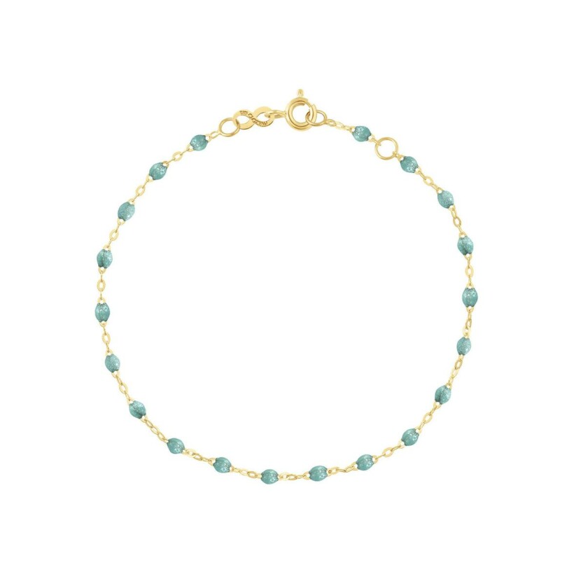 Bracelet Gigi Clozeau Classique en or jaune et résine glacier, 15cm