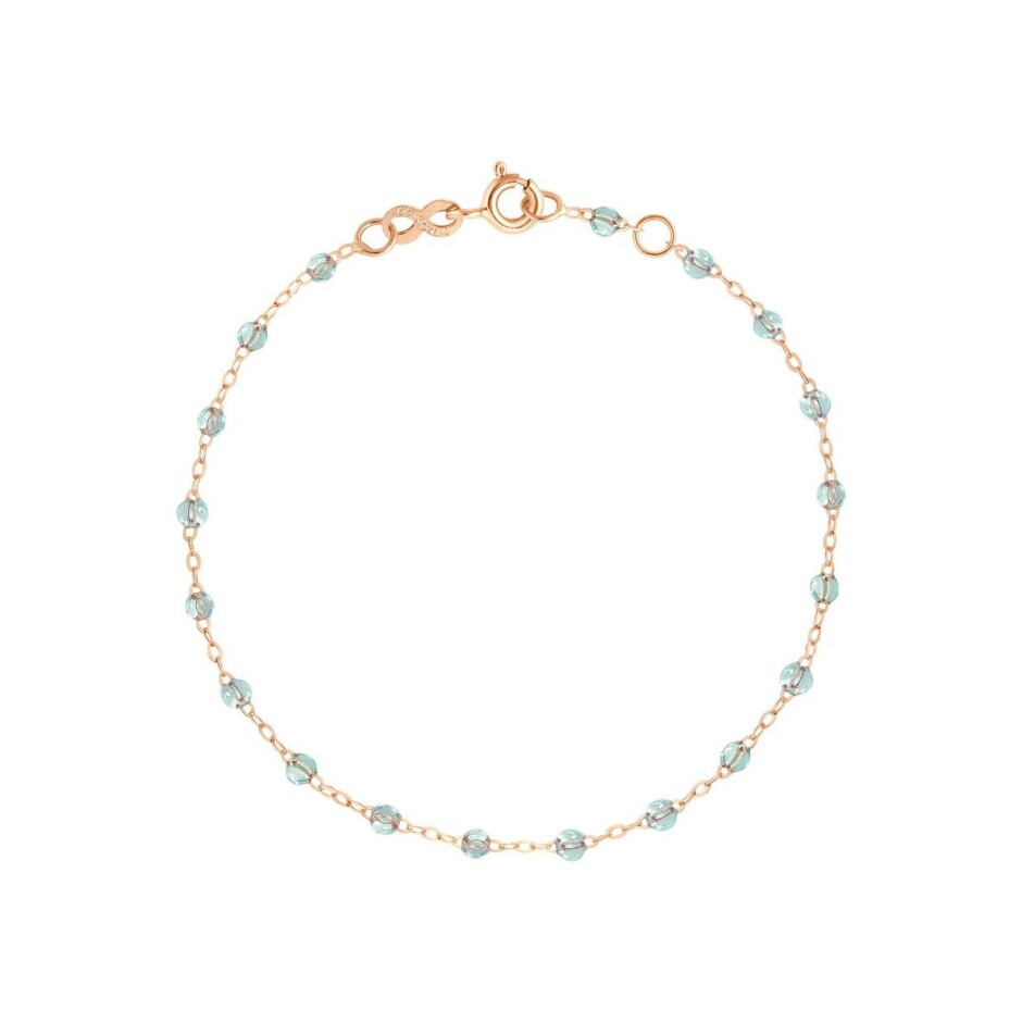 Bracelet Gigi Clozeau Classique en or rose et résine ice, 18cm