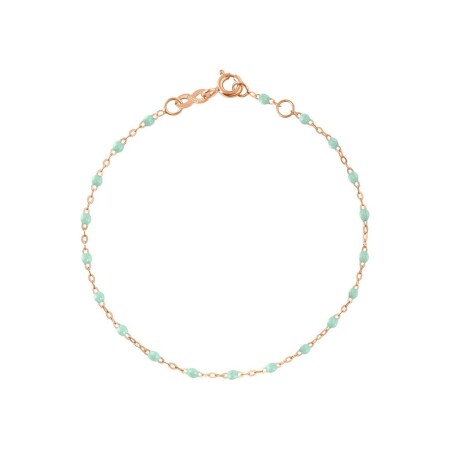 Bracelet Gigi Clozeau Classique en or rose et résine jade, 15cm