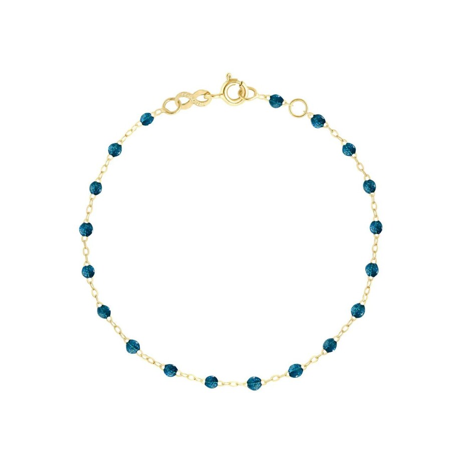 Bracelet Gigi Clozeau Classique en or jaune et résine jungle, 19cm