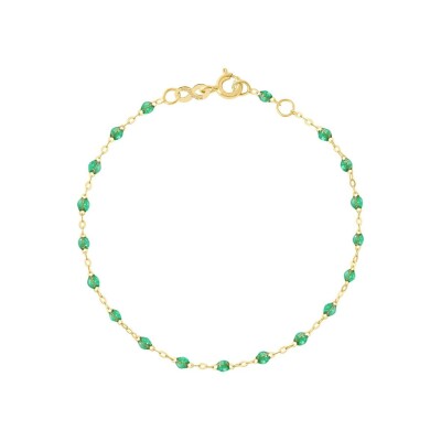 Gigi Clozeau Classique bracelet, yellow gold, mint resin, size 19cm